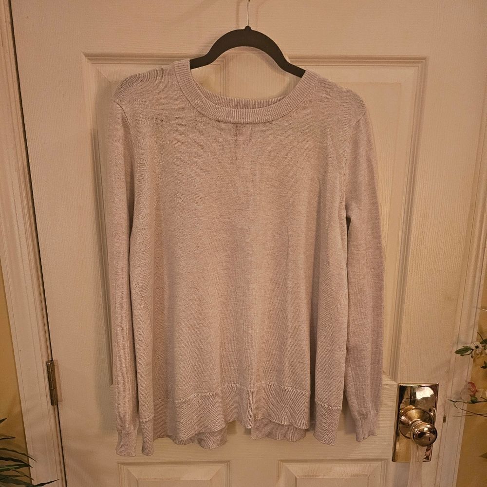 CATHERINE MADANDRINO PALE LAVENDAR SWEATER